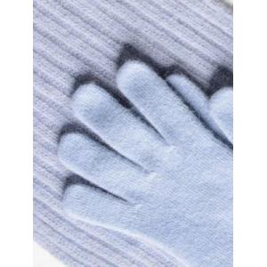 Handschoenen en sjaal Bleu grey