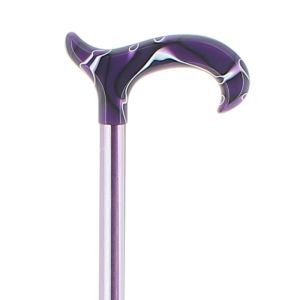 Aluminium plexiglas handvat violet